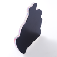 Aimant de réfrigérateur en acrylique holographique, motif chat, articles pour fans, impression double face, décoration personnalisée de dessins animés et d'anime