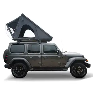 Aluminium Shell And Base Triangle Camping SUV Car RoofTop Tent 3-4 Person Hard Shell Cover Roof Top Tent For Sale