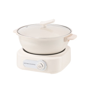 หม้อไฟฟ้าครัวเรือน Kitchen Mommy ขนาด 2 ลิตร ฝาแก้วนิรภัยอเนกประสงค์ สำหรับใช้ในบ้าน - Product Image 5