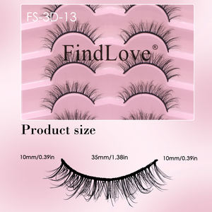 <span class=keywords><strong>7</strong></span> paires de faux cils <span class=keywords><strong>en</strong></span> vison synthétique avec logo personnalisé, fournisseur de cils entiers, 3D, volumineux, longueur mixte, courbure D, volume, faits à la main - Product Image 6