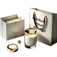 Bougie au café expresso martini en cire de soja au design luxueux, cadeau populaire pour la maison et le bureau, idéale pour les fêtes et la Saint-Valentin, emballage en boîte