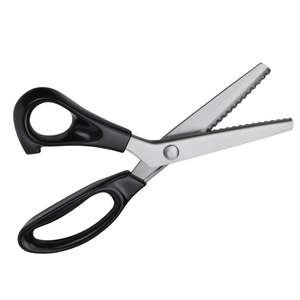 Tijeras dentadas de 9 pulgadas de acero inoxidable con borde serrado, tijeras industriales para sastrería, tijeras para cortar encaje, manualidades, bordado, bricolaje - Product Image 6