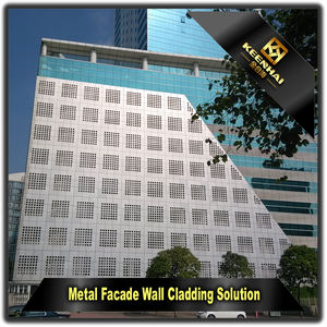 كينهاي أنودة لوحة الألومنيوم بأكسيد الألومنيوم ورقة واجهة مثقبة لبناء الجدار الخارجي استخدام - Product Image 2