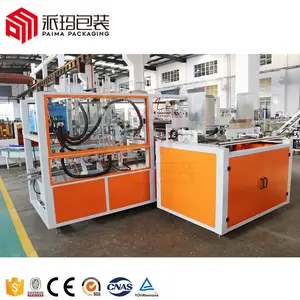 Easy To Operate Closed Box Folding Packaging Auto Corrugated Carton Box Packing Cartoning Machine Line