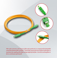 Sc apc ke sc apc kabel jumper serat optik, kabel jumper 3.0 kabel kuning dupleks mode tunggal 1m 1.5m 3m 5 m 10m 15m