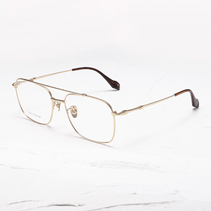 Gafas Rectangulares de Titanio Puro Ultraligeras, Montura Completa Unisex para Adultos, Corrección de Visión, Diseño de Color Sólido - Product Image 2