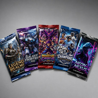 Pochette en Mylar métallisé imperméable, imprimée sur mesure, à faible MOQ, pour emballage de cartes mystère TCG et emballage de détail