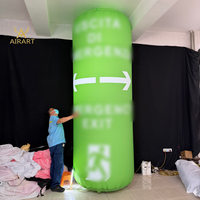 Panneau gonflable personnalisé pour sortie d'urgence, guide de lieu pour salons professionnels, marqueur d'évacuation de foule pour festivals de musique