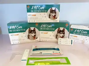 Un kit di test per la cura degli animali domestici lepto lep leptoseira Ag vets clinic cassetta diagnostica rapida