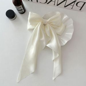 Pinzas para el pelo de satén de gran tamaño con lazo, lazos para el pelo de cinta texturizada, horquillas con lazo, accesorios para el pelo para mujer y niña, regalo de verano, venta al por mayor - Product Image 5