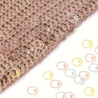 50 pièces en alliage à base de zinc marqueurs de point à tricoter spirale multicolore peint marqueur boucle Crochet point serrure tricot aiguille Clip