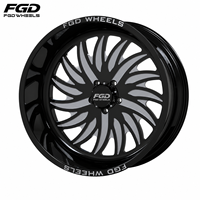 Jantes forgées brillantes personnalisées 6x139.7 8x180 8x170 20 22 24 26 pouces 24x14 22x12 pour GMC 1500 2500 Ford Truck Rim