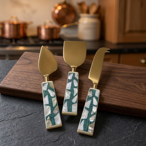 Ensemble de service à fromage en acier inoxydable de qualité supérieure pour la vente en gros – Couteaux et fourchettes à fromage pour détaillants, importateurs, hôtels et fournisseurs d'articles de cuisine - Product Image 1