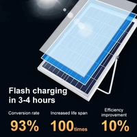 Venta al por mayor de alta eficiencia Super brillante luces solares al aire libre 100W 200W 300W Luz de inundación con energía solar