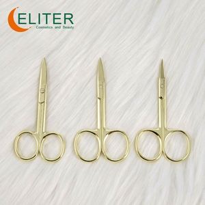 Eliter-Tijeras de acero inoxidable para manicura, tijera dorada para cutículas de uñas, venta al por mayor - Product Image 3