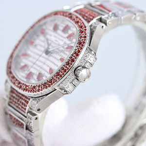 นาฬิกาข้อมือกลไกอัตโนมัติสำหรับผู้ชายสายสแตนเลสหน้าปัดเพชร36มม. สไตล์ธุรกิจแฟชั่น - Product Image 2