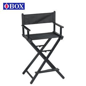 Chaise pliante en alliage d'aluminium OBOX 51x92x11.5cm, chaise de maquillage, chaise de réalisateur pliable, design contemporain - Product Image 2