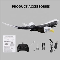 Avión Planeador RC FX651 2.4G en Oferta, Envergadura de Simulación de 405 mm, Avión Flying Eagle, Avión de Control Remoto por Radio de 2.4G para Niños