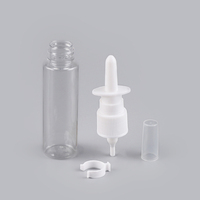 Botella de spray nasal recargable vacía, pulverizador nasal médico de grado médico de 10ml, botella de spray médico de Color blanco