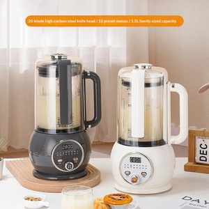 Mélangeur électrique intelligent Robot culinaire multifonctionnel Mélangeur de lait de soja <span class=keywords><strong>avec</strong></span> lames en acier inoxydable Mélangeur de 1,5 l pour la maison - Product Image 1