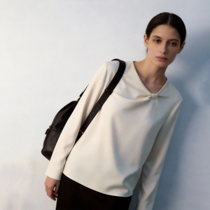 <span class=keywords><strong>Camicetta</strong></span> Elegante Primaverile Estiva Nuova Moda con Scollo a V Manica Lunga in Raso ODM Asciugatura Rapida Ecologica Vendita all'Ingrosso - Product Image 2