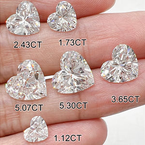 Diamante Sintético con Certificado IGI, Corte Excelente, 1CT 2CT 3CT, Color D, Claridad VVS VS, Corte Corazón, Diamante Cultivado en Laboratorio CVD HPHT - Product Image 2