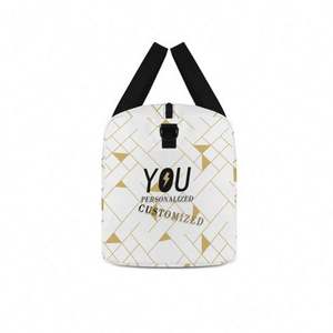 Sac de voyage pliable léger en nylon à grande capacité avec logo personnalisé, idéal pour le sport, le yoga et le rangement de vêtements - Product Image 4