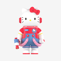 POPMART MEGA SPACE MOLLY 400% Sanrio Hello Kitty, фигурка из ПВХ, аниме-кукла, декор для дома, таинственная коробка