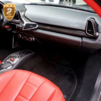 Accessoires de décoration intérieure pour voiture en fibre de carbone sèche de style OEM pour FERRARI 458