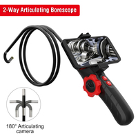 Caméra d'inspection moteur pour réparation automobile, caméra vidéo endoscopique pour égouts, pour téléphone Android, tube flexible de 8,5 mm avec zoom