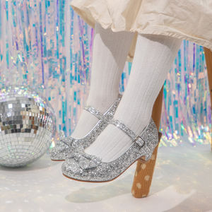 <span class=keywords><strong>Chaussures</strong></span> habillées pour enfants, talons hauts scintillants glamour, sûres et élégantes pour les petites fashionistas, <span class=keywords><strong>chaussures</strong></span> pour filles - Product Image 5