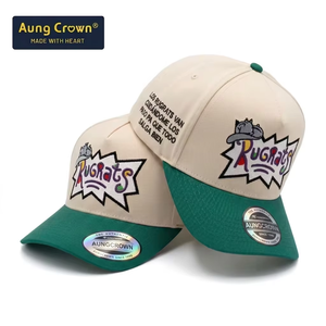 Casquettes de baseball personnalisées en gros, 5 panneaux, broderie 3D, pour hommes, sports de plein air, impression - Product Image 3