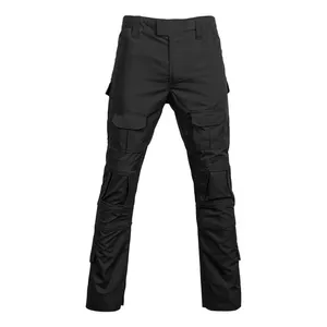 Combinaison d'entraînement noire personnalisée pour les forces spéciales - Tissu tissé respirant - Product Image 6