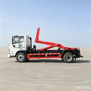 รถบรรทุกขยะแบบตะขอเกี่ยว Foton Xiaoyun S 4x2 10CBM 10 ตัน แบบยกเทท้าย เครื่องยนต์ดีเซล ยูโร 2 เกียร์ธรรมดา - Product Image 5