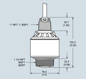 Радиолокационный передатчик уровня SITRANS LR100 7ML5307-1AA06-0AA0 непрерывный Бесконтактный Диапазон 8 м (26 футов) - Product Image 1