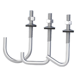 Crochets de fixation <span class=keywords><strong>pour</strong></span> tôles de toiture en acier inoxydable 304, en forme de U, en forme de L, à angle droit, boulons de fixation <span class=keywords><strong>pour</strong></span> toiture <span class=keywords><strong>ondulée</strong></span>, vis de fixation de type J, ancrage de type J - Product Image 1