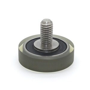 Rouleaux en polyuréthane TPU à roulement silencieux fournis par le fabricant pour portes et fenêtres, vis M6 à filetage extérieur, résistants à l'usure - Product Image 3