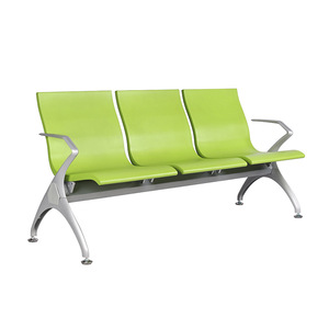 Silla de espera Yu Min con cojín de PU autosellante, de metal, para uso en exteriores y hospitales, en colores rojo, azul, verde y negro. - Product Image 2