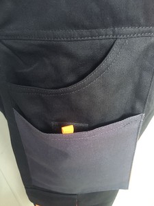 ANT5PPE S-7XL <span class=keywords><strong>noir</strong></span> vêtements de travail en coton robuste pantalon toile multi-poches orthèse salopette pour hommes travaux en plein air - Product Image 6