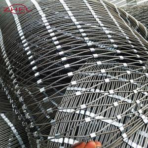 Cage en maille de corde tressée à la main en acier inoxydable de 1,2 mm à 3,2 mm avec service de découpe, maille diamant, tissage uni - Product Image 6