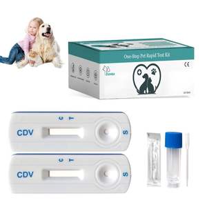 Kit de Prueba Rápida de Antígeno del Virus del Moquillo Canino CDV Ag, Prueba Veterinaria - Product Image 1