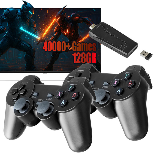 Cross-border M8 Retro Gaming Console 24G HD Wireless Controller with 32GB Memory Dual-Player Support Retail Box China