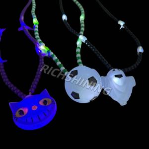 RICHSHINING 2025 fantasma colore arcobaleno multimodale lampeggiante sillaba LED collana per rave EDM Concertsv - Product Image 2