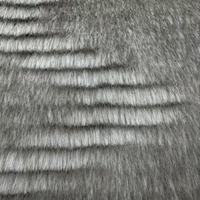 Tissu Jacquard Cationique Lourd à Poil Long et Court Effiloché, Motif Nuage Échelle, en Fausse Fourrure de Lapin pour Coussin de Canapé et Textile de Maison
