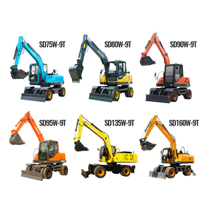 SHANDING Envío Gratuito CE EURO 5 Miniexcavadora de Ruedas para Uso Doméstico, Excavadora de Jardín, Miniexcavadora Kubota - Product Image 5