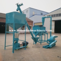 Machine automatique de fabrication de granulés d'aliments pour canards, bovins et poulets 1T/H, ligne de production de granulés d'aliments pour poulets