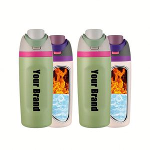 32 Oz Stainless Steel Double-Walled Vacuum Insulated Leak-Proof Water <b>Bottle</b> Tumbler with for Back to School Drinkware - Product Image 2