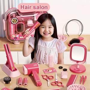 Peluquería de juguete <span class=keywords><strong>para</strong></span> <span class=keywords><strong>niñas</strong></span>, 13 Uds., juego de simulación <span class=keywords><strong>para</strong></span> niños, conjunto de belleza <span class=keywords><strong>para</strong></span> vestir <span class=keywords><strong>con</strong></span> estilo, alisador de espejo <span class=keywords><strong>con</strong></span> <span class=keywords><strong>luces</strong></span> y efectos de sonido - Product Image 3