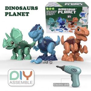 Juguete Educativo STEM para Niños, Dinosaurios Desarmables, Juego de Construcción con Taladro Eléctrico - Product Image 2