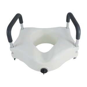 Cojín de asiento elevador elevado para inodoro con pasamanos para pacientes ancianos discapacitados - Product Image 2